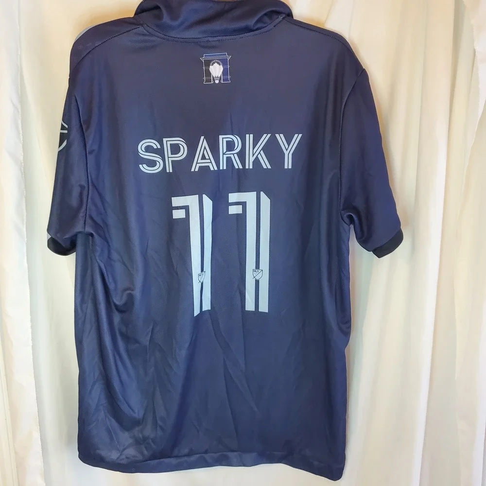 Adidas Sporting KC Sparky 11 MLS Apple TV Soccer Jersey Mens‎ XL